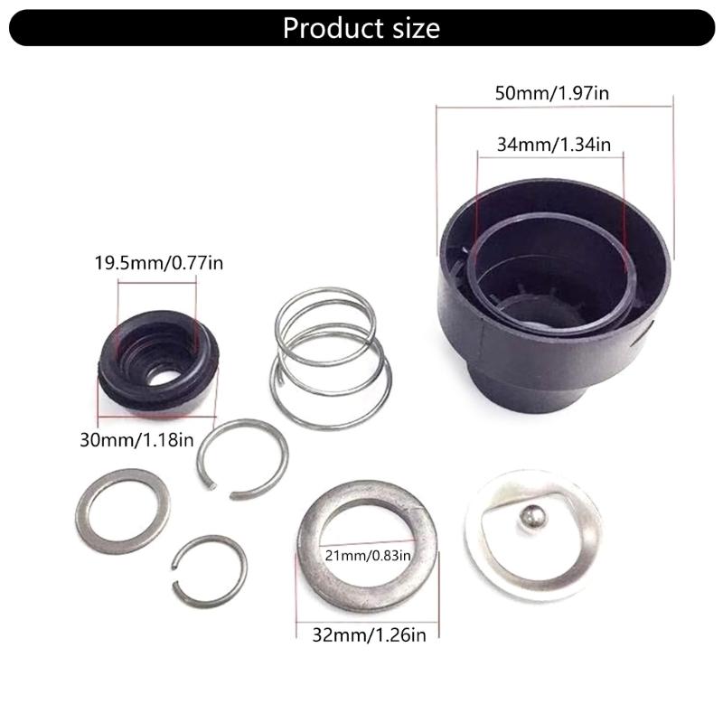 Replacement Spring and Ball Bearing Chuck Cover Kit for GBH2-20/24 GBH2-26 Impact Driver Bit Holders Accessories