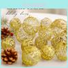 Christmas Ball Decoration Set With Metallic Hollow Ornaments For Holiday Home Decor