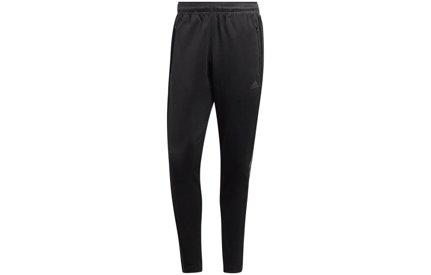 Adidas Sportwear Knitted Sweatpants Men s Black Moderate Straight Fit Pants HY3781 S