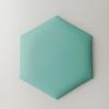 1PC 25cm x 28cm Hexagonal headboards soft bag anti-knock tatami wall surround self-adhesive background wall bedroom living room
