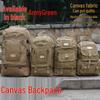 Kurenqi Outdoor Canvas Travel Backpack