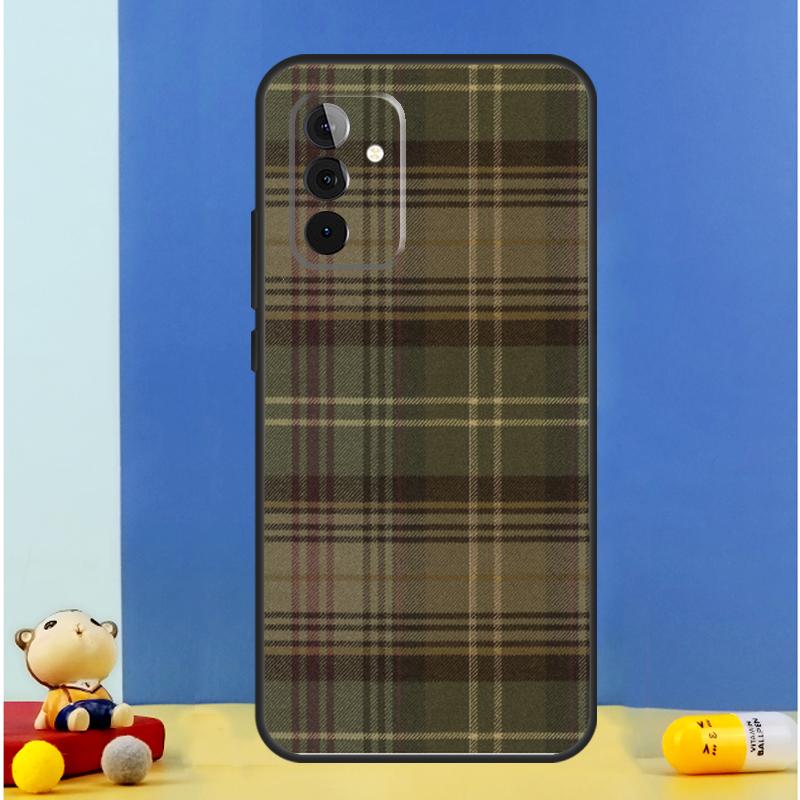 Custodia a Quadretti Marrone Per Samsung Galaxy A54 A34 A14 A13 A23 A33 A53 A52 A32 A12 A56 A36 A16 A15 A35 A55 A17