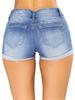 New European & American Style Women's Cuffed Denim Shorts - Trendy Summer Hot Pants