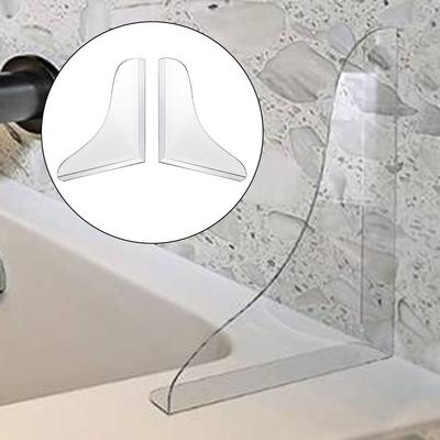 Acryl-Badewannen-Spritzschutz Abnehmbarer Spritzschutz Acryl-Badewannen-Schutz Kompaktes Design Vielseitige Badezimmernutzung