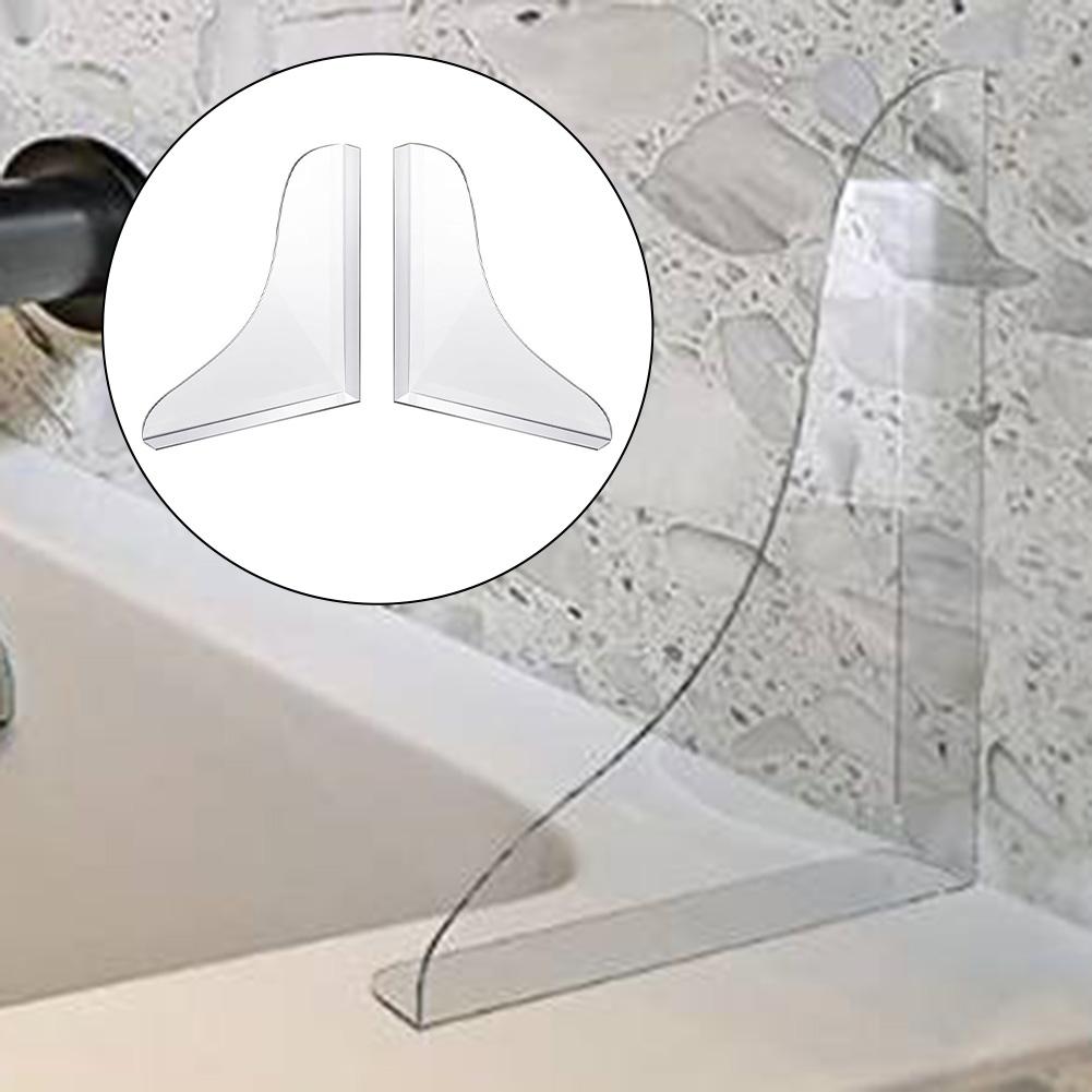 Acrylic Shower Guards for Bathtubs and Sinks with Removable Feature