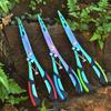 Multifunctional Fishing Pliers Ergonomics Anti-slip Lure Pliers Straight Nose Color Titanium Tied Hooks Angling Equipment