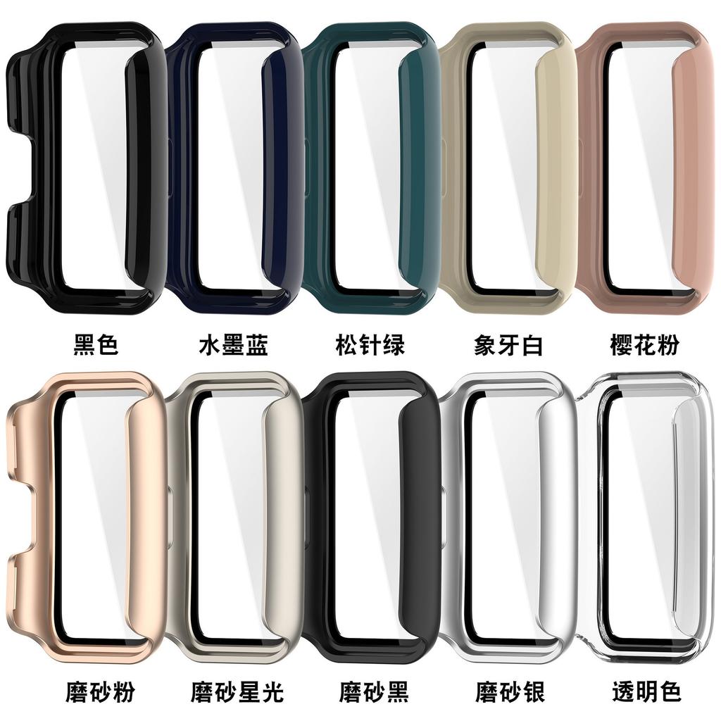 PC Case for Huawei Band 11/11 Pro Screen Protector All-Around Bumper Shell Tempered Glass Cover for Huawei Band 11 Accessories