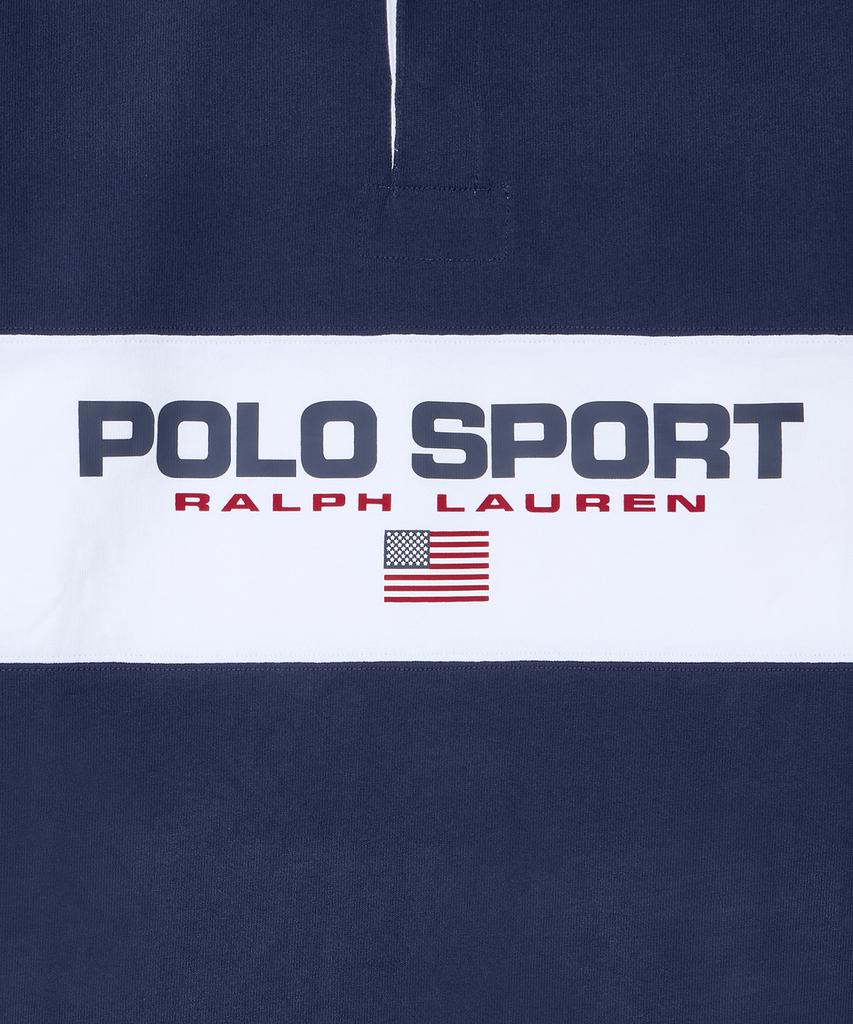 POLO RALPH LAUREN Classic Fit Polo Sport Rugby Shirt - Navy