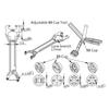 BB MTB/Road Bike Bottom Bracket Wrench BB Bottom Bracket Installation And Removal Tool Suitable for Central Axis Wrench