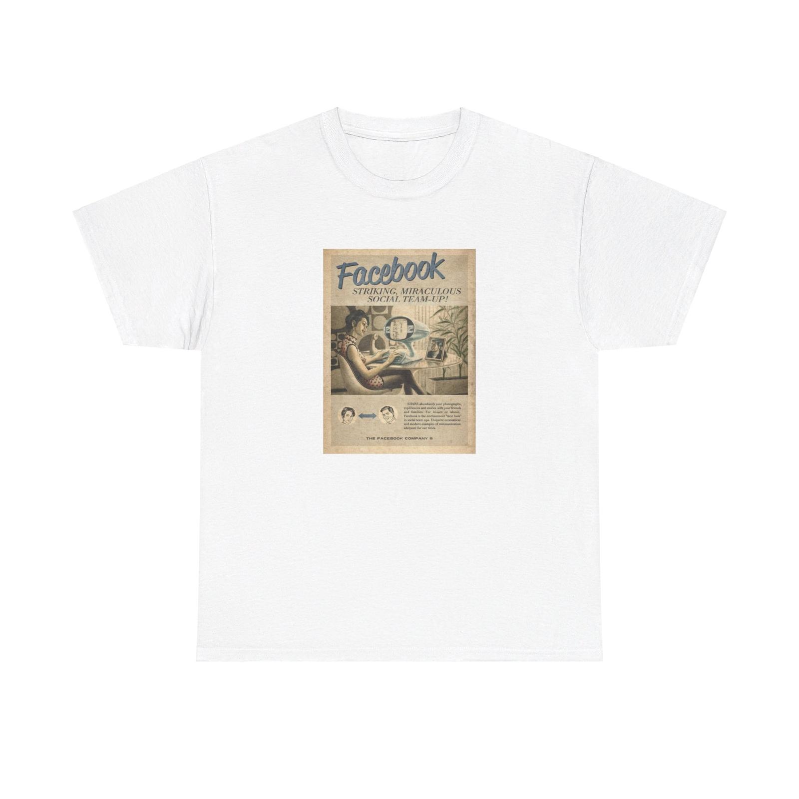 

Vintage Social Media Face-Book 5000 Unisex Heavy Cotton T-Shirt Mens Womens Tees Top Tee 2XL