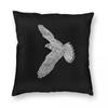 Peregrine Falcon Flying Square Pillowcase Polyester Linen Velvet Creative Zip Decorative Throw Pillow Case Car