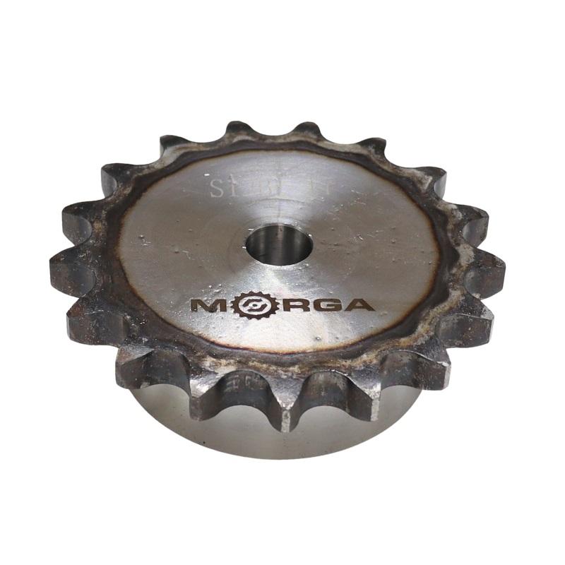 Hardened Chain Sprocket with Flange, Hub 12B-1 (R1 3/4) Z-17 Outer Diameter - 111.9 MORGA