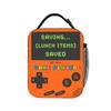 Boîte à lunch pour jeux vidéo pour garçons Enfants Sac à lunch isotherme Thème Gamer Portable avec bandoulière Sac fourre-tout réutilisable pour l'école