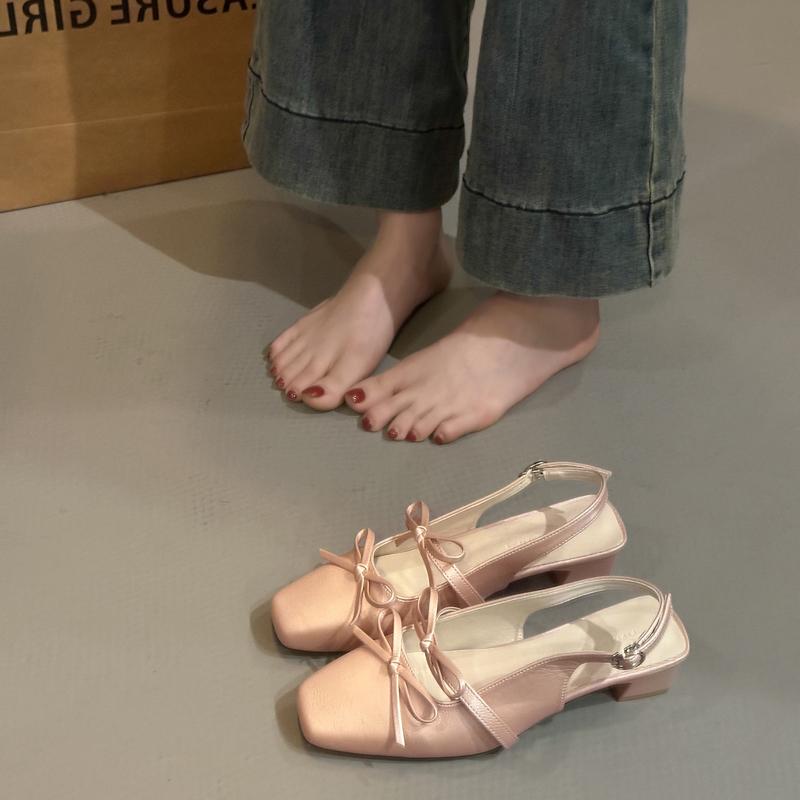 Fashion New Women's Boat Shoes Square Toe Slip On Flat Shoes Double Bow Ballet Flats Girls Princess Leather Shoes Spring Zapatos Mujer