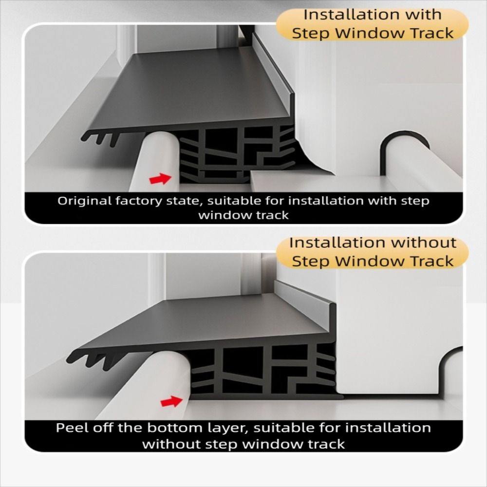 Ainproof Water Backflow Window Water Blocking Bar TPE Leakage Maintenance Sealing Strip Window Edge Waterproof Rain Shield