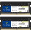 KIT Timetec 16GB (8 GB x 2) Memória RAM DDR4 para Notebook PC 2133MHz (PC4-2133P) PC4-17000 SODIMM 260 Pinos 1.2V CL15 Não-ECC Não Bufferizado para PCs Notebook, Mini