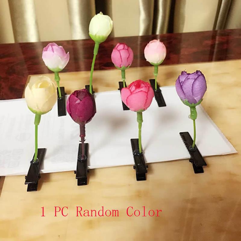 Creative Funny Grass Hair Clips Bean Sprout Hairpins Headwear Novelty Popular Flower Plant Kids Girls Barrettes Hair Accessories