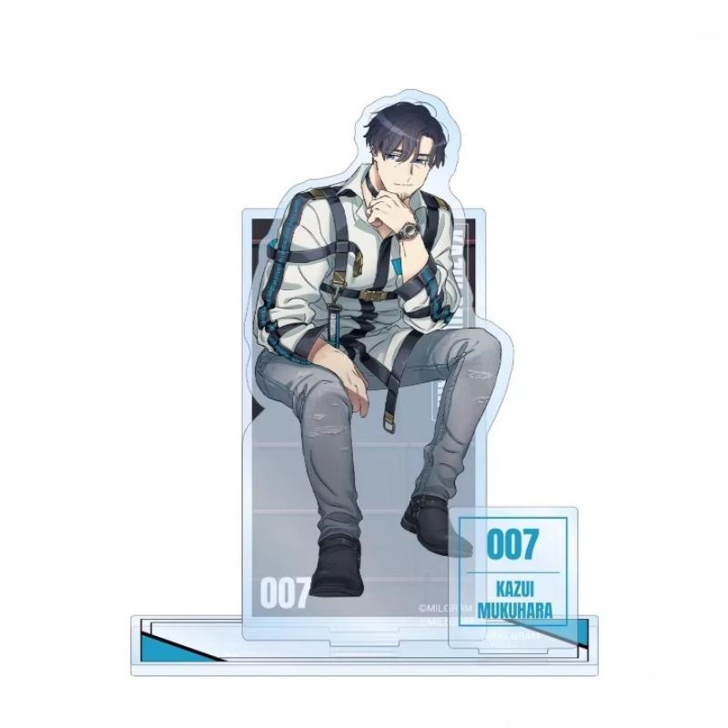 Game MILGRAM Acrylic Stand Doll Anime Mikoto Mahiru Haruka Shidou Es Amane Kazui Yuno Figure Model Plate Cosplay Toy for Gift