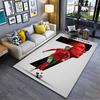 Sports Area Rug, Cristiano Ronaldo Portugal 7 Red Number Poster, Fan Cave Decor, Non-Slip Mat
