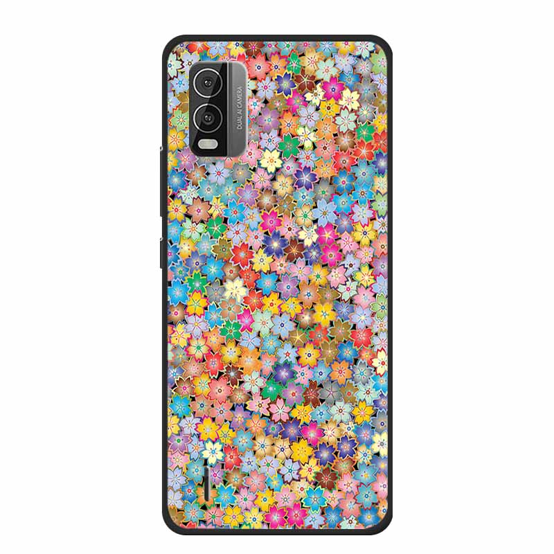 For Nokia C110 C210 C300 Case Soft black Silicone Bumper TPU Phone Wolf Cat Flower CaseS For C110 210 300 Shock proof Bumper TPU