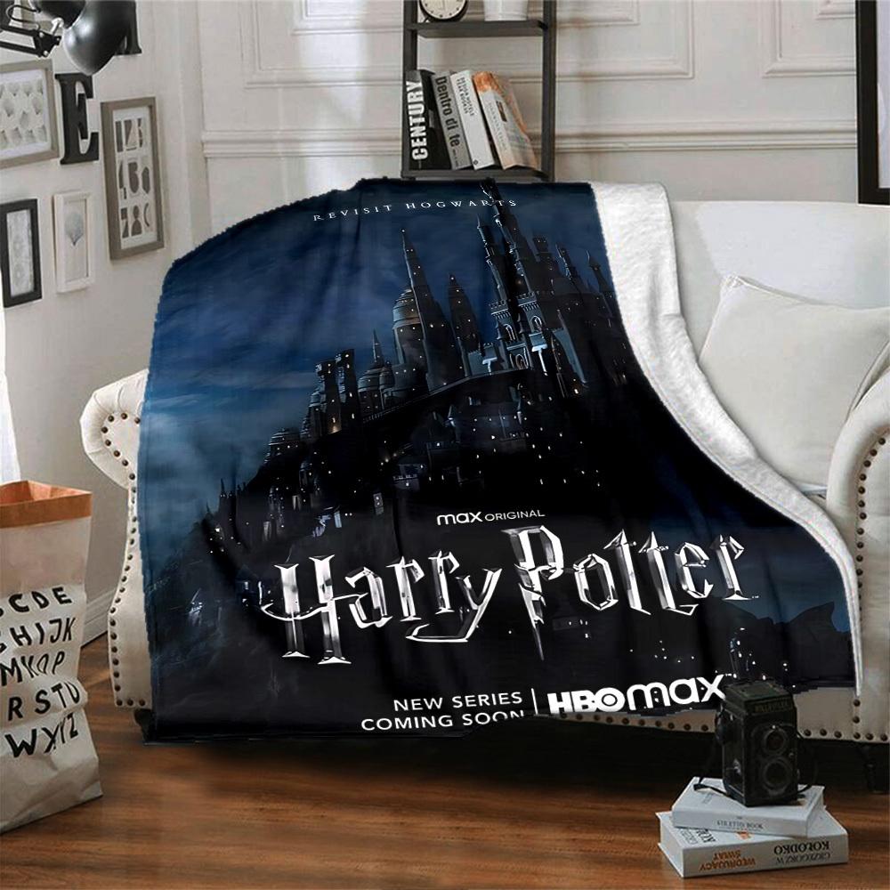 1pc Hogwarts MAX Originals Flannel Blanket Soft Warm Throw for Home, Office, Travel, All-Season Cozy Bedding GiftL1183