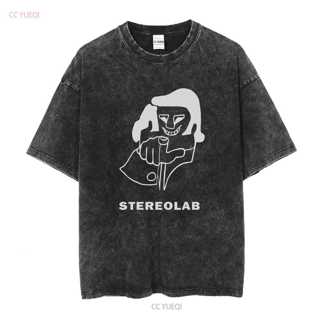 New Stereolab T shirt short sleeve full size SP8454 long or sleeves vintage Washed Top For Everyday Wear graphic Stylish