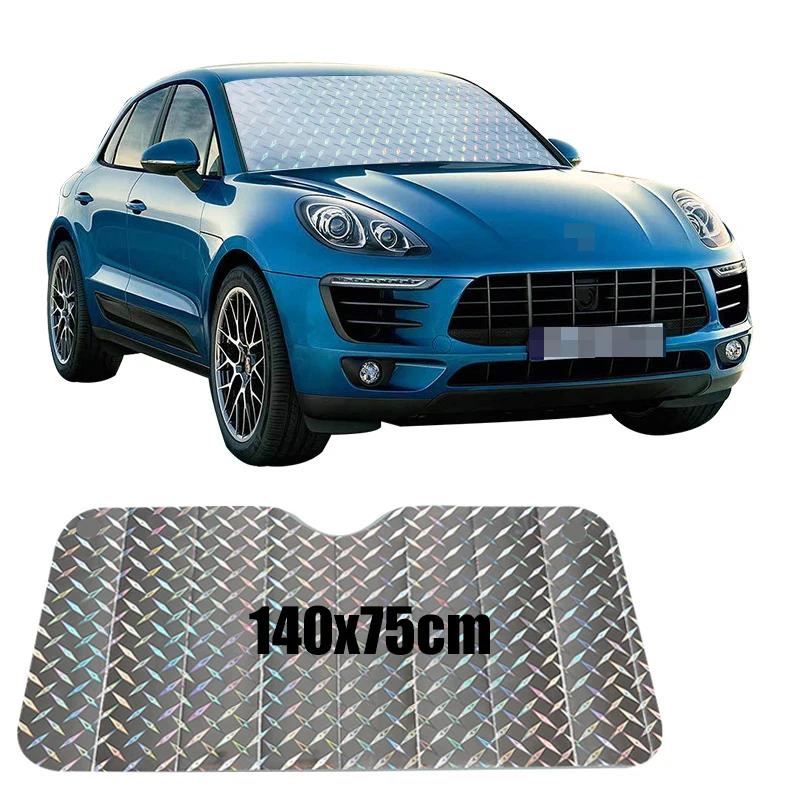 1pcs 140x70CM Car Window Sun Shade Windshield UV Protection Front Rear Windshield Block Cover Visor Sunshades Car Accessories
