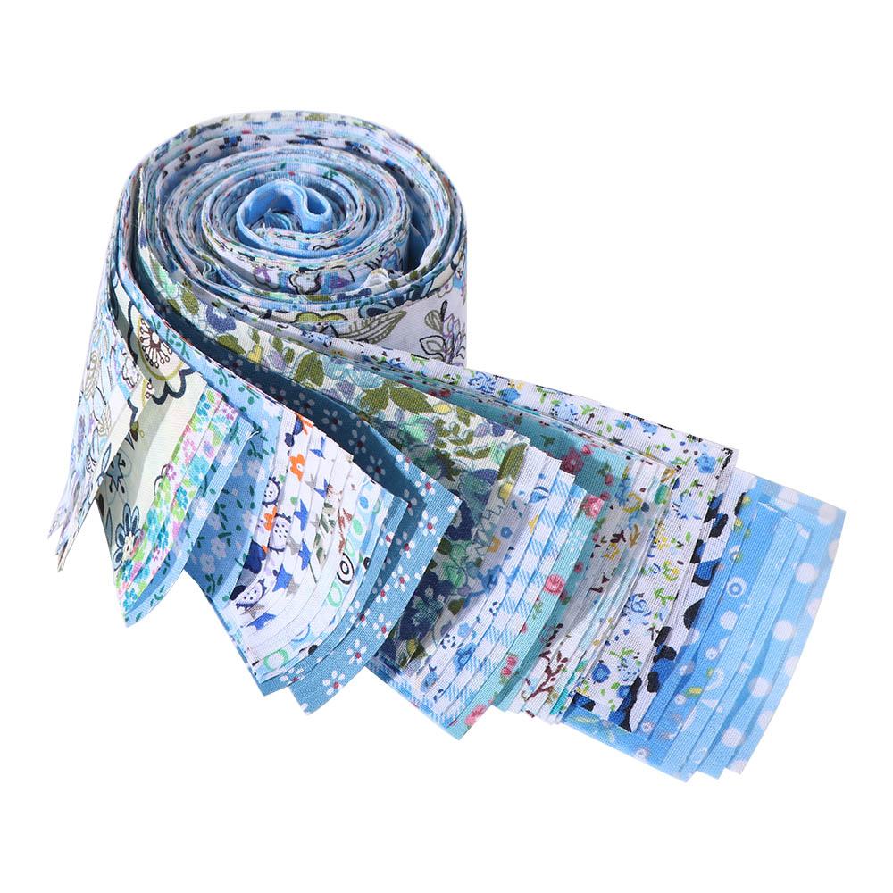 40 STÜCKE Jelly Roll Floral Baumwollstoff DIY Bunt Bedruckter Patchworkstoff Quiltstreifen Handgefertigtes Nähmaterial Stoff