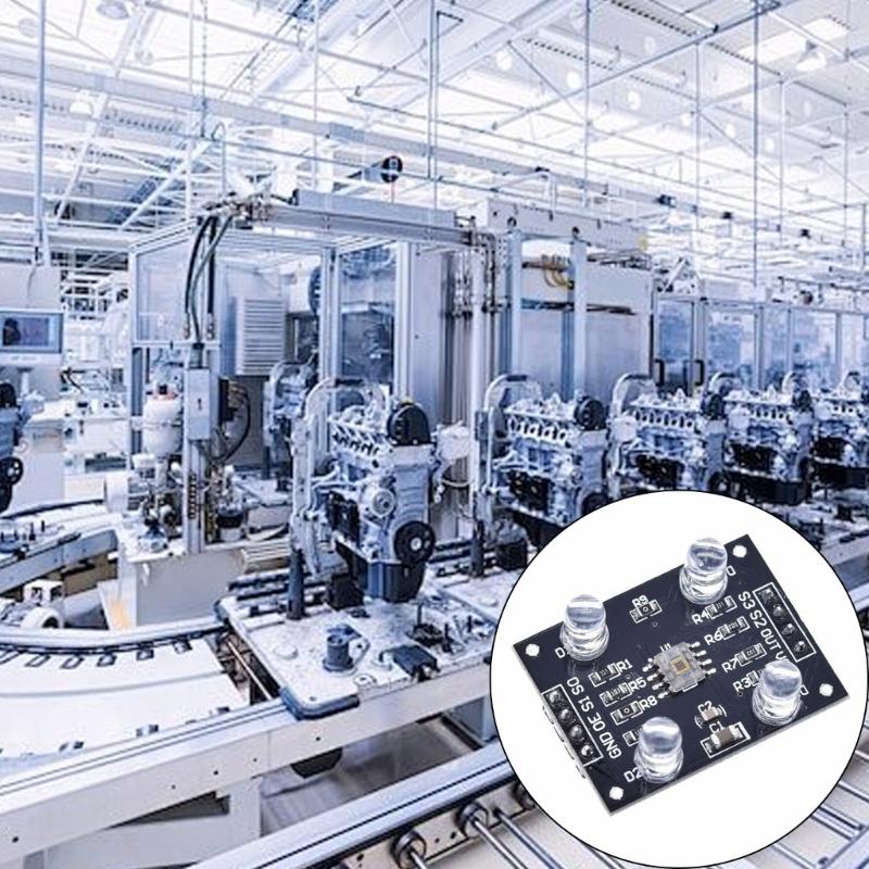 TCS230 TCS3200D Programmable Color Recognition Sensors Module AntiLight Interferences Wide Voltages 3 V 5V Compatible