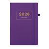 PU Leather 2026 Daily Planner 2026.1.1-2026.12.31 Calendar Book Portable Agenda Notepad  Office