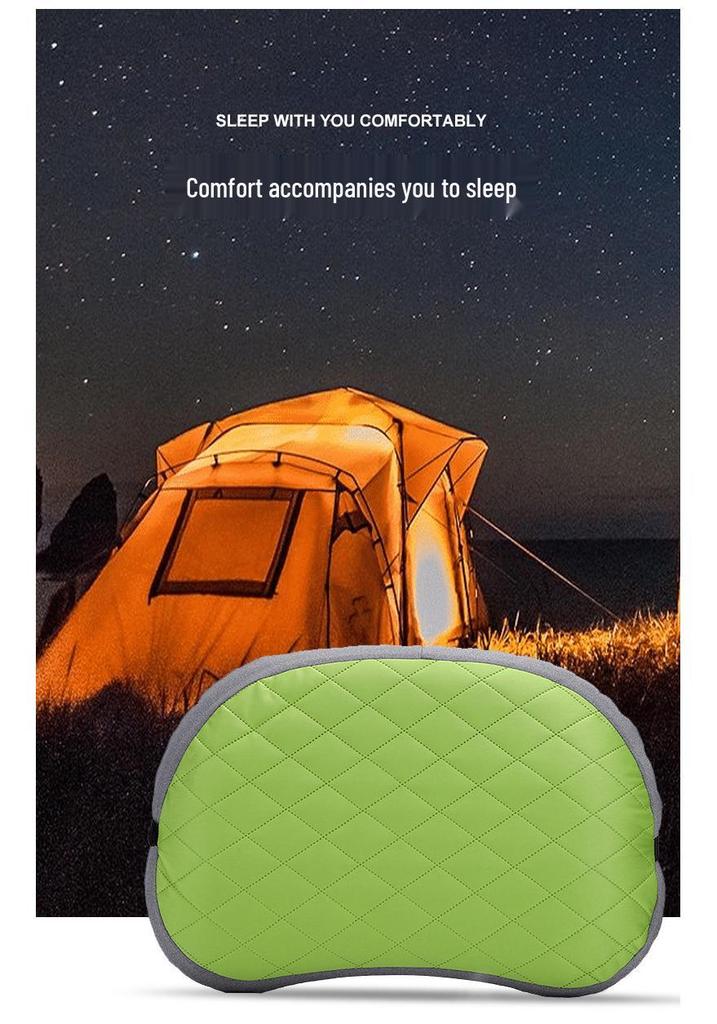 Portable Inflatable Travel Pillow: Outdoor, Camping, Car, Airplane, Lumbar Support