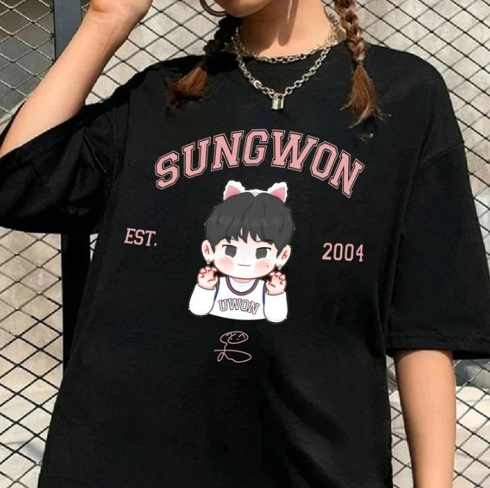 SungWon Enhypen Chibi Shirt, ENGENE Gift, Cute SungWon Shirt S