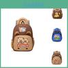 Capybara Driving Printed Kids Backpack With Lightweight Nylon For School And Fun Use