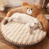 Cat Bed High Backrest All Seasons Hug Design Washable Cozy Cat Warm Pad for Cats Dogs Pets Little Bear