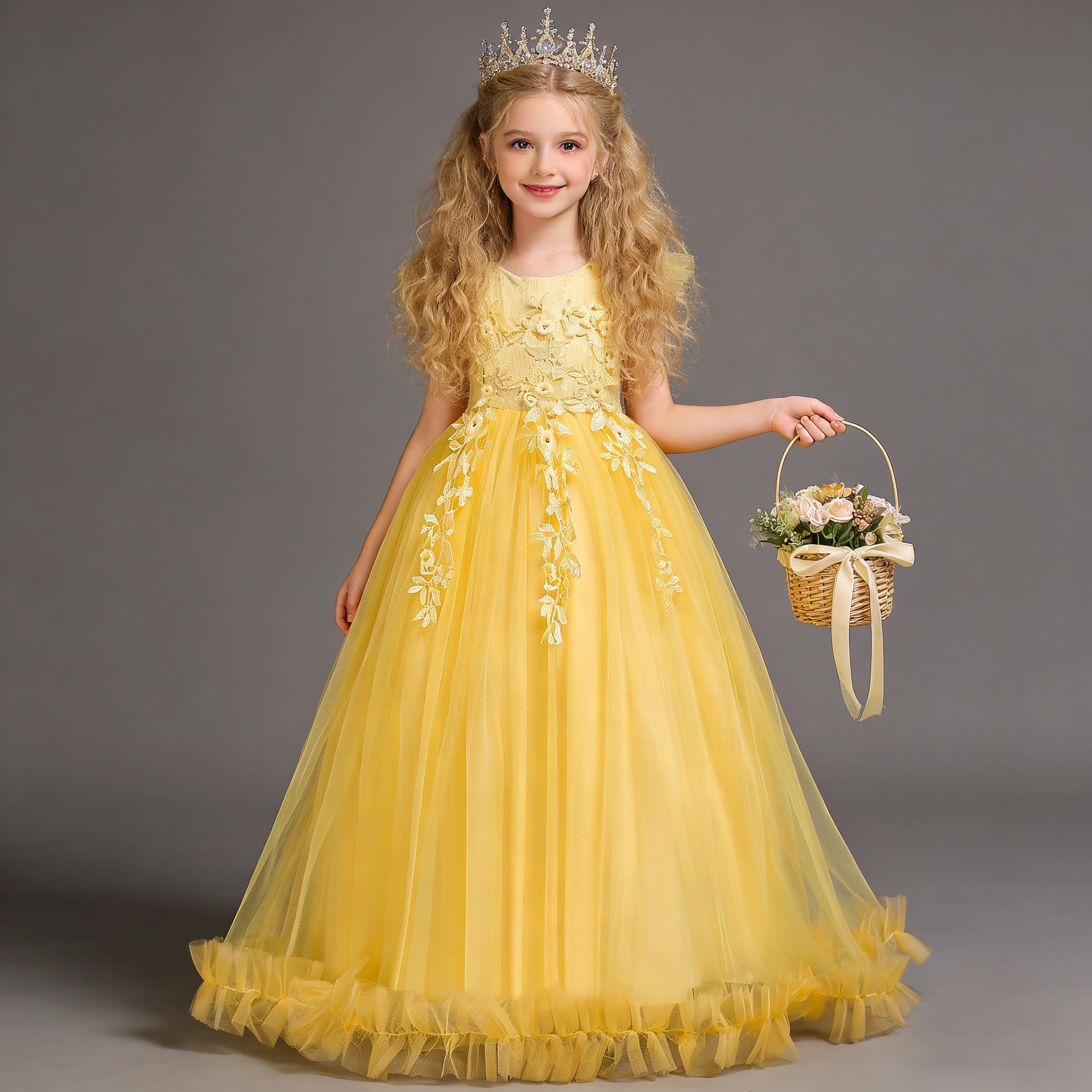 Gara princeses kleita meitenēm: Vasaras Bērnu