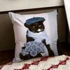 Black Ccat Cushion Cover Reversible Soft Durable Pillow Cover Home  Car MultiScene Use for Daily Comfort