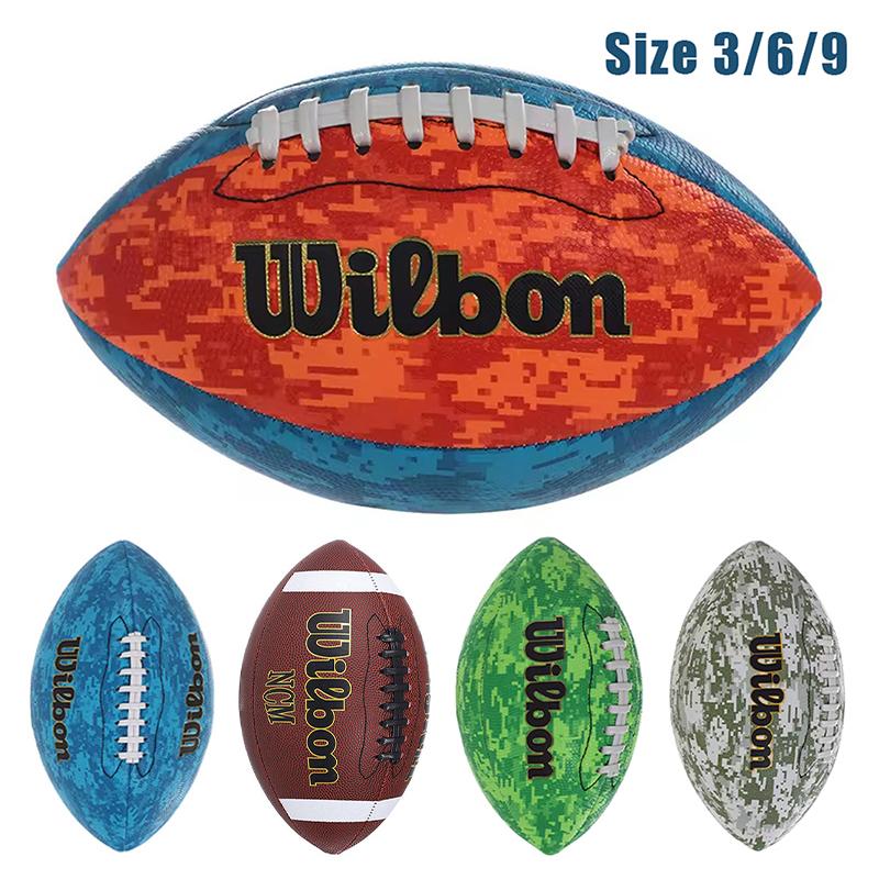 Mingea de Antrenament Rugby PU Gonflabilă Standard Fotbal American Fotbal Indoor Outdoor Pentru Adulți Copii Și Jucători Tineri Mărimea 3 6 9