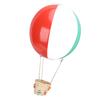 Hot Air Balloon with Rattan Basket PVC Colored Hanging Air Balloon Decoration for Christmas Decor