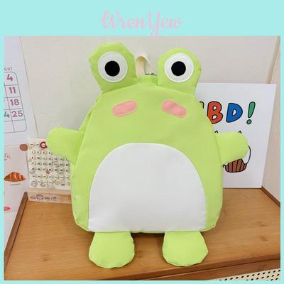 Neuer Bunter Cartoon-Frosch-Design Kinderrucksack Süße Nylon-Schultasche Für Jungen Und Mädchen