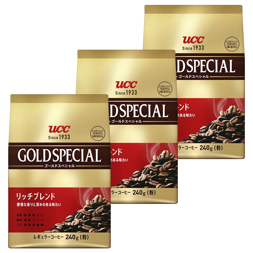 

Gold Special Rich Blend Ground 720g x 240g Coffee, (3 bags)