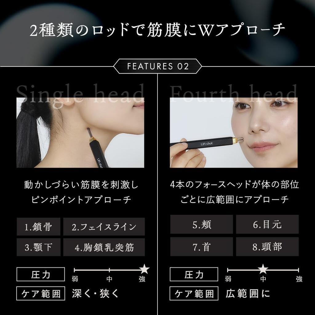 Liftshot Pospos Facial Beauty Device Whole Body Care Pen Type Massage Pressure Point Stick Fascia Release Facial Beauty Skin Care Face Line Lifting