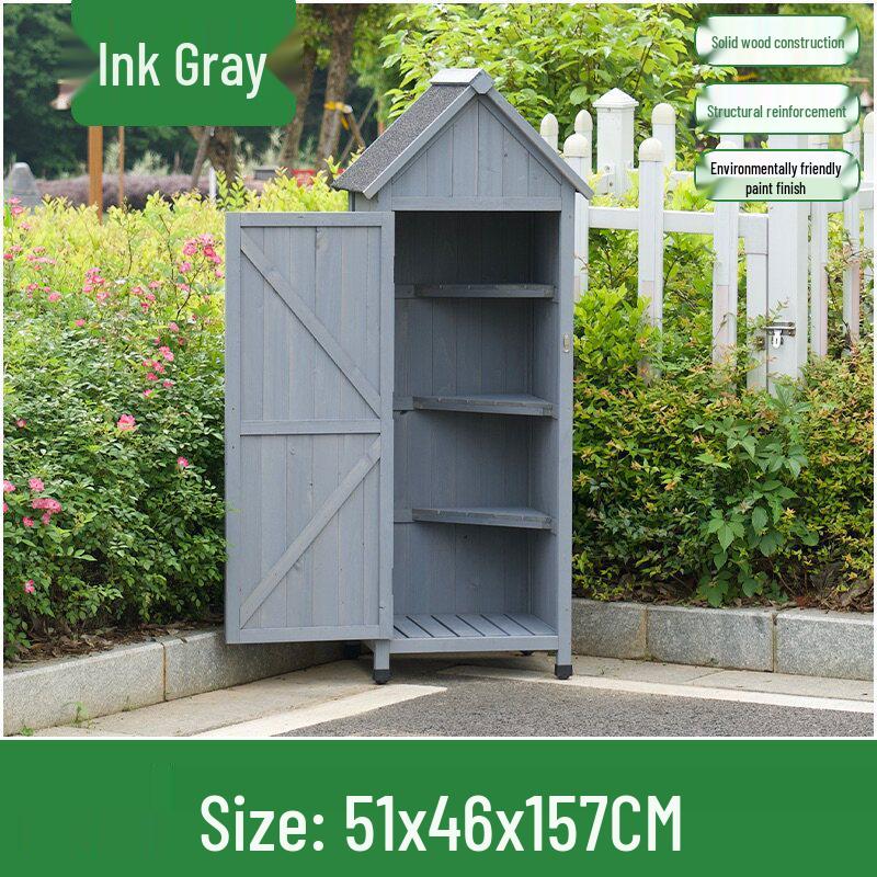 Outdoor Anti-Corrosion Sunscreen Storage Cabinet for Garden and Courtyard