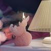 Candle Mold Aromatherapy Candle Mold 3D Bouncing Rabbit Plaster Epoxy Mold for DIY Crafts Soap Present Candle Making