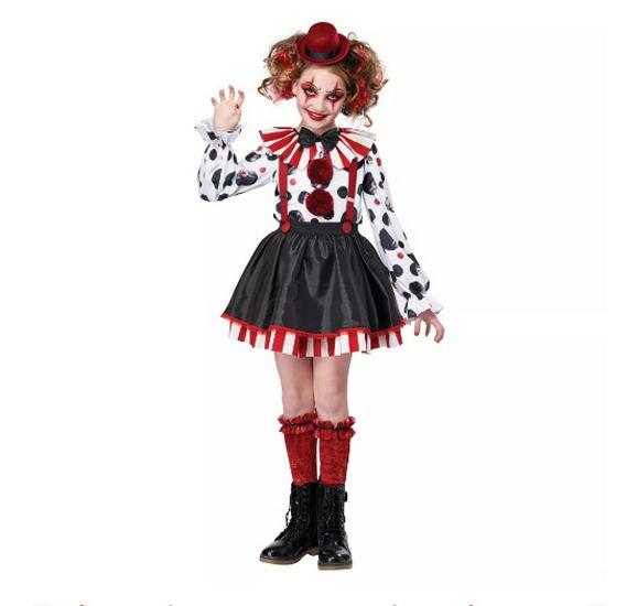 June 1st Kids' Clown, Princess, Devil, Angel, Vampire Cheer Costume