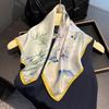 Women Silk Scarf 100% Mulberry Silk Square Scarves Wrap Kerchief Fashion Luxury High Quality Headband Hijab Kerchief Hairband