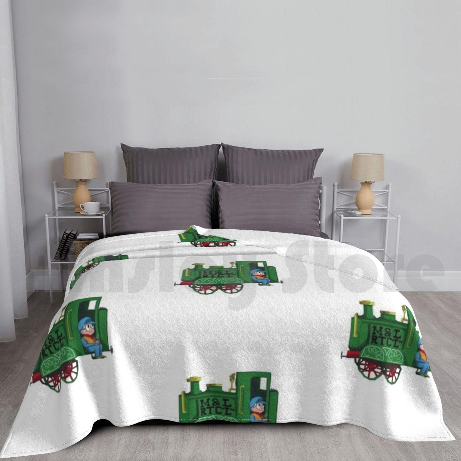 Enjoying My Tea With Ivor Here Blanket Fashion Custom 1298 Ivor The Engine Ivor Trains Cartoon Children Book Size: 75*100cm, Weight: 230 GSM