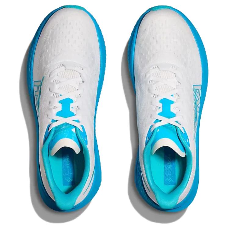 New HOKA ONE ONE Mach 6 White Skyward Blue 1147790-WKY