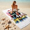 1Pc Winter Snowman Adventure Beach Towel Microfiber Beach Towel Thin Absorbent For Beach Swimming Yoga Bath Sports