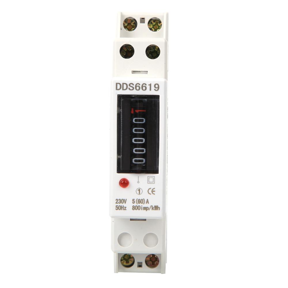 

Energy Meter Din Rail 1P Single Phase Counter Household Appliances 230V