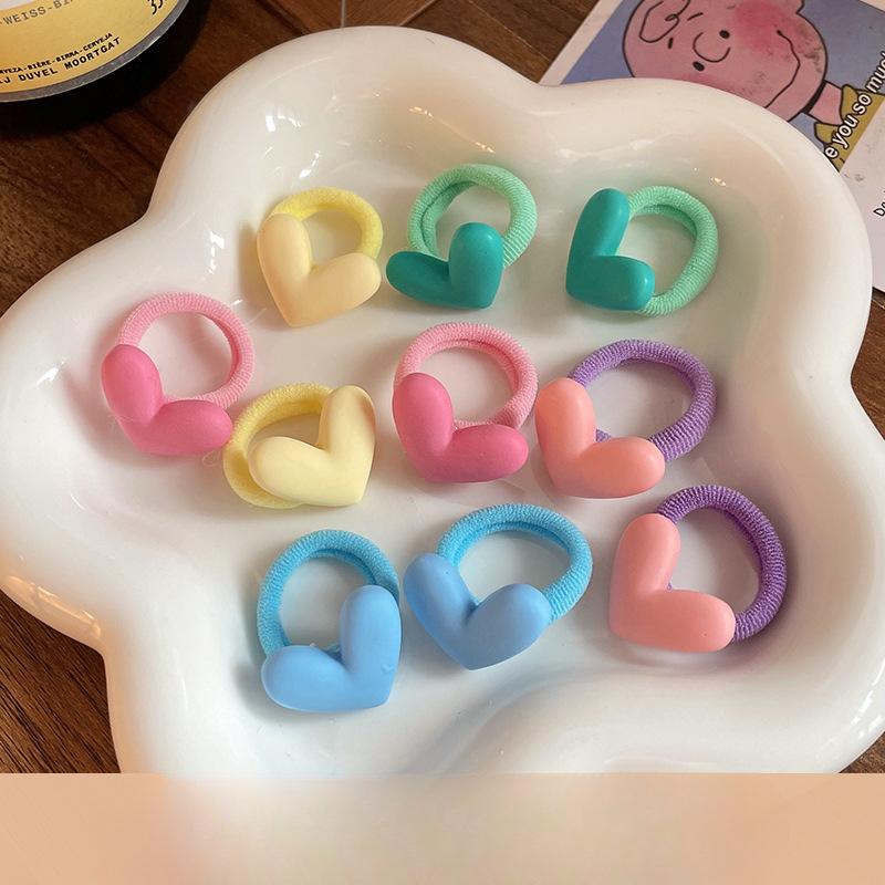 10pc Mini Baby Hair Band Kawaii Cartoon Floral Animal Elastic Hair Rope for Toddler Girl Small Tumb Hair Band Lovely Headwear